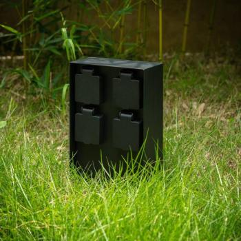 Prios Foranda energiaoszlop, 4 db, fekete, 23 cm, 23 cm kép