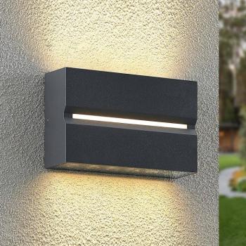 Prios Itarion LED kültéri fali lámpa, átlátszó ernyővel