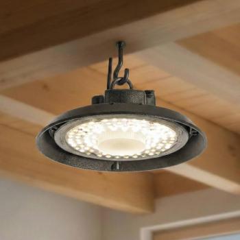 PRIOS LED csarnok reflektor Maikel, fekete, IP65, Highbay kép