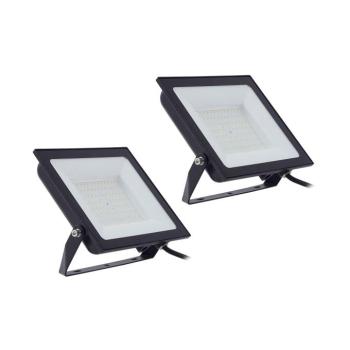 Prios LED kültéri spotlámpa Maikel, 100 W, fém, 2 db-os szett kép