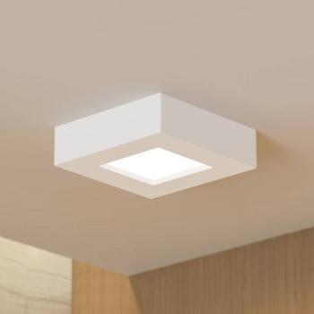 Prios LED mennyezeti lámpa Alette, fehér, 12,2 cm, fényerőszabályzóval kép