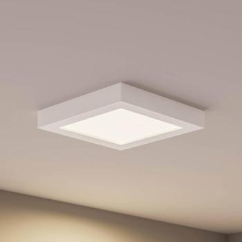Prios LED mennyezeti lámpa Alette, fehér, 22,7 cm, 24W, kép