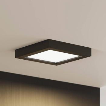 Prios LED mennyezeti lámpa Alette, fekete, 18 W, CCT, fényerőszabályzóval kép
