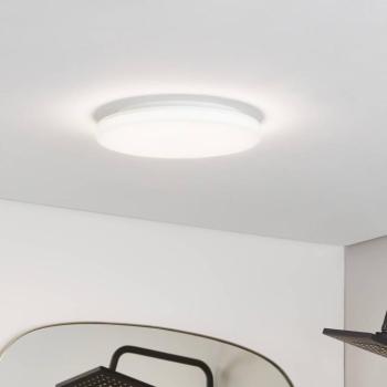 Prios LED mennyezeti lámpa Artin, Ø 33 cm, fehér, CCT, IP65 kép