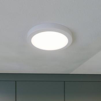 Prios LED mennyezeti lámpa Aureka, mozgásérzékelő, Ø 23 cm, fehér kép