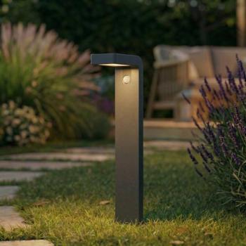 Prios LED ösvény világítás Aurino, fekete, 75 cm, érzékelővel kép