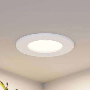 Prios LED süllyesztett lámpa Cadance, fehér, 12 cm, CCT, IP44 kép