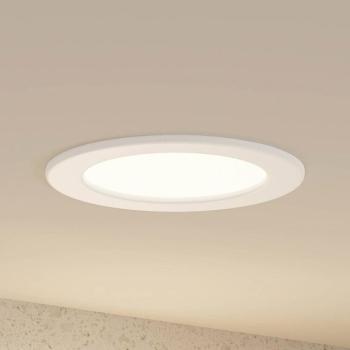 Prios LED süllyesztett lámpa Cadance, fehér, 17 cm, CCT, IP44 kép