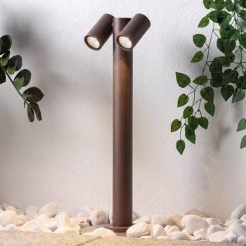 PRIOS Tulimar ösvény világítás, 2 izzós, 60 cm, rozsdás színű, IP65 kép