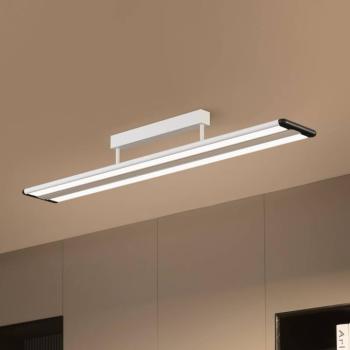Prios Yuela LED mennyezeti lámpa, DALI, 120 cm, ezüst kép