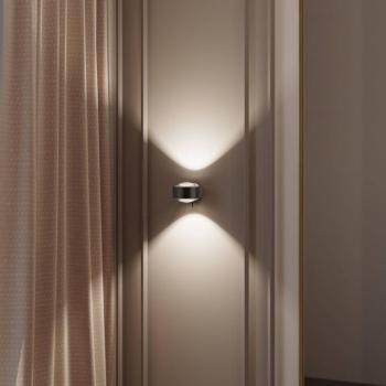 Puk! 120 Wall LED spotlámpa, lencse, barna/króm kép