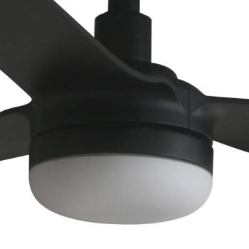 Punt M LED mennyezeti ventilátor, fekete, DC, csendes, 130 cm, CCT kép