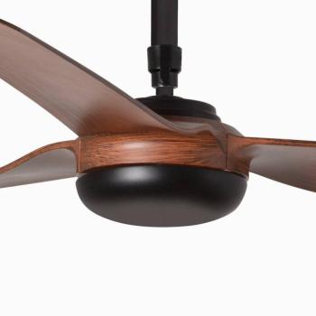 Punt M mennyezeti ventilátor, DC, fekete/sötét fa kép