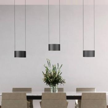 PURE Clipse LED lógó lámpa, szürke, hossza 110 cm, CCT, 6 izzós kép