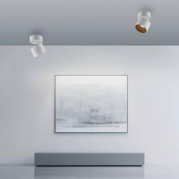 PURE Cup LED mennyezeti spotlámpa, fehér, Ø 9,5 cm, fém kép