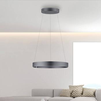 LED lógó világítás PURE E-Clipse, misztikus szürke, Ø 70 cm, CCT kép