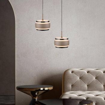 PURE Falling Rings LED lógó lámpa, bronz, Ø 13 cm, CCT kép