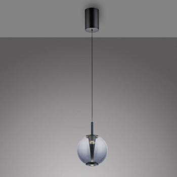 PURE Infinity LED függő lámpa, szürke/füstös szürke, Ø 18 cm, CCT kép