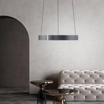 LED lógó világítás PURE E-Clipse, misztikus szürke, Ø 50 cm, CCT kép