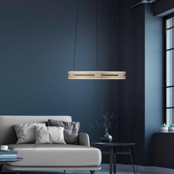 LED lógó világítás PURE E-Loop, elefántcsont arany, Ø 50 cm, alumínium, CCT kép