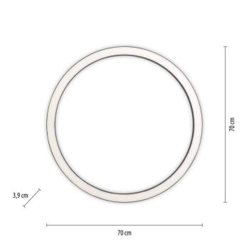 PURE LED mennyezeti lámpa Lines, Ø 70 cm, antracit, CCT, távirányító kép