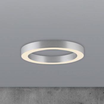 PURE Lines LED mennyezeti lámpa, 35 cm átmérőjű, ezüst színű, CCT kép
