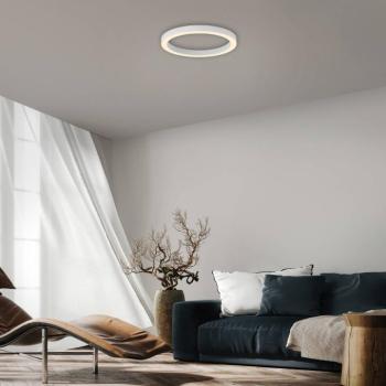 PURE Lines LED mennyezeti lámpa, 50 cm átmérőjű, fehér CCT, távirányítóval kép