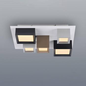 PURE Manhatten LED mennyezeti lámpa, többszínű, 5 izzós, CCT kép