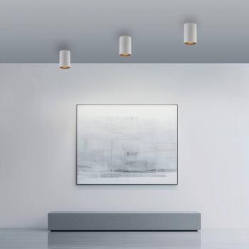 PURE Point LED fürdőszoba mennyezeti lámpa, fehér, Ø 6 cm, fém, IP44 kép