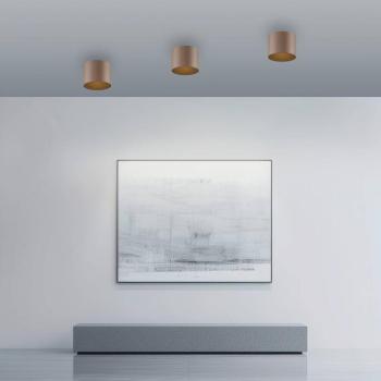 PURE Point LED fürdőszoba mennyezeti világítás, bronzszínű, Ø 11 cm, IP44 kép