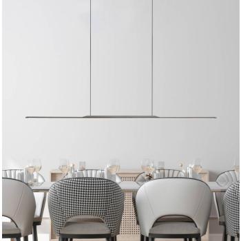 PURE Surface LED lógó lámpa, szürke, 125 cm, alumínium, 3000 K kép