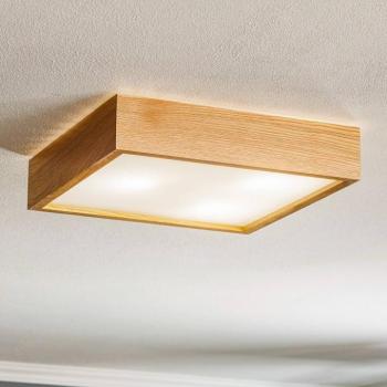 Quatro DR mennyezeti lámpa, 38,5cm, fa kerettel kép