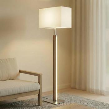 Quitani Lisene LED álló lámpa, dió/ezüst/természetes 162 cm, dimmelhető kép