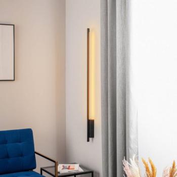 Quitani Talon LED fali világítás, matt fekete eloxált kép