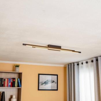 Quitani Talon LED mennyezeti lámpa 2fl fekete eloxált kép