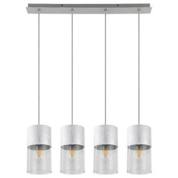 Rábalux , 3156 , Zelkova , Függeszték , súrolt alumínium , IP20 , E27K kép
