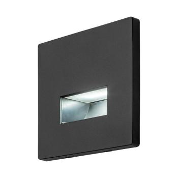 Rabalux 77195 - LED lépcsővilágítási lámpatest LUNCA LED/1W/230V 3000/4500/6500K fekete 77195
