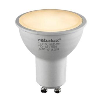 Rábalux , 79081 , SMD-LED , LED izzó , fehér , IP20 , GU10 , 3000K , 7W kép