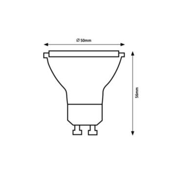 Rábalux , 79106 , SMD-LED , LED izzó , fehér , IP20 , GU10 , 4000K , 8W kép