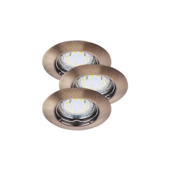 Rábalux , 1048 , Lite , Ráépíthető és Beépíthető lámpa , bronz , IP44/ IP40 , GU10 , 3000K , 3W kép