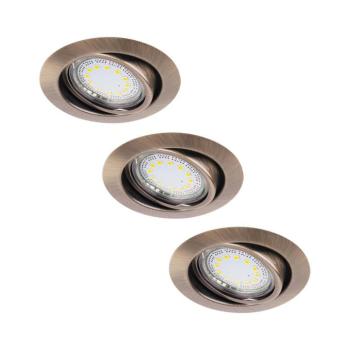 Rábalux , 1051 , Lite , Ráépíthető és Beépíthető lámpa , bronz , IP40 , GU10 , 3000K , 3W kép