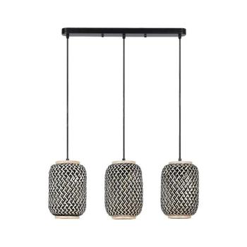 Rabalux 72093 - ADALLA 3xE27/40W/230V rattan függeszték 72093