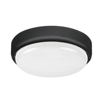 LED lámpatest , mennyezeti , 15W , kerek , természetes fehér , fekete , kültéri , IP54 , Rábalux , HORT kép