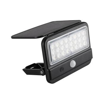 Rabalux 77040 - FLAXTON LED 7W 3,7V IP54 napelemes fali lámpa, fekete 77040 kép