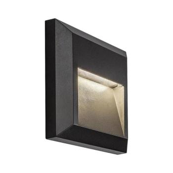 LED lámpatest , oldalfali , kültéri , lépcsővilágító , 4W , négyzet , természetes fehér , szürke , IP65 , TRENTO kép
