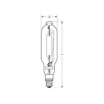 RADIUM halogén gázlámpa E40 2000W HRI-T NSC tiszta kép