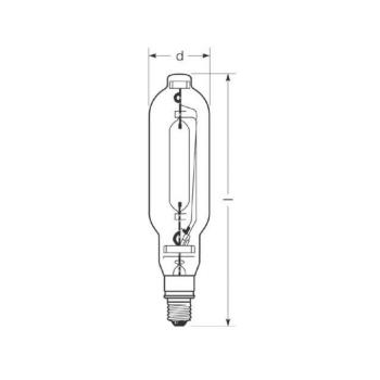 RADIUM halogén gázlámpa E40 2050W HRI-T D tiszta kép