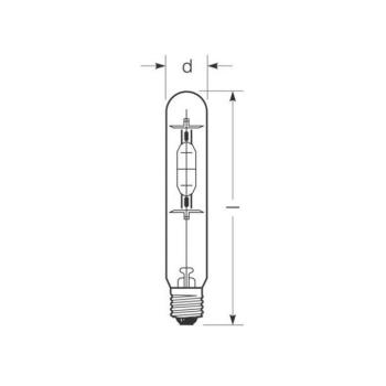 RADIUM halogén gázlámpa E40 360W HRI-T B tiszta kép