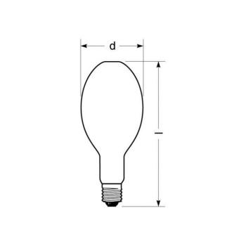 RADIUM halogén gázlámpa E40 444 W HRI-E NSC/S/F opál kép