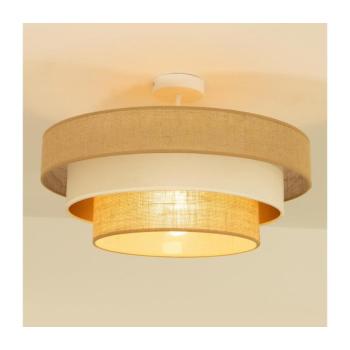 Ráépített csillár WENTA 1xE27/60W/230V átmérő 50 cm juta/bézs H0719 kép